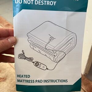 California king Heated Mattress Pad NIB